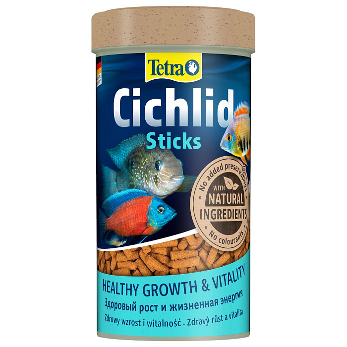 TetraCichlid Sticks корм для всех видов цихлид в палочках 250 мл
