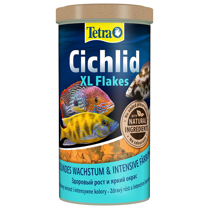 TetraCichlid XL корм для всех видов цихлид, крупные хлопья 1 л