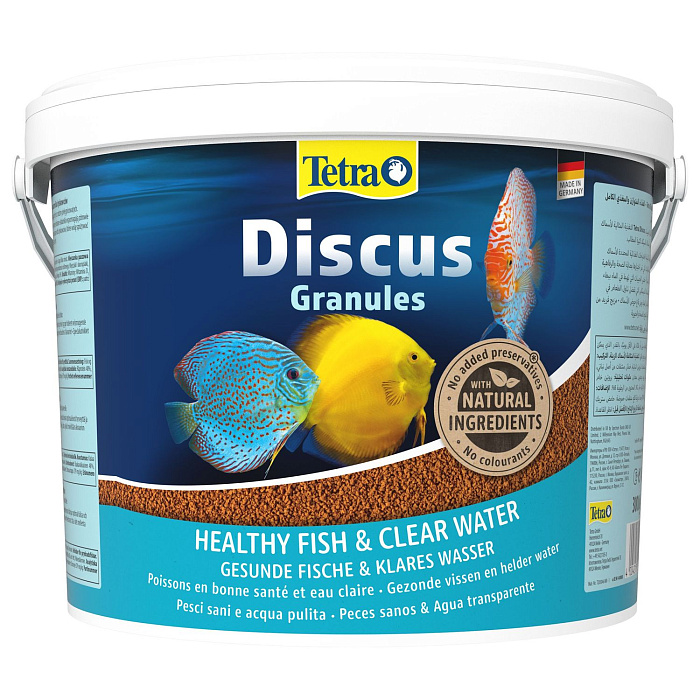 TetraDiscus корм для дискусов в гранулах 10 л (ведро)