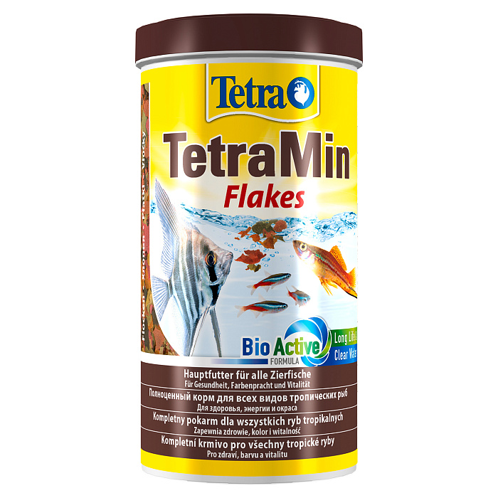 TetraMin корм для всех видов рыб в виде хлопьев 1 л.