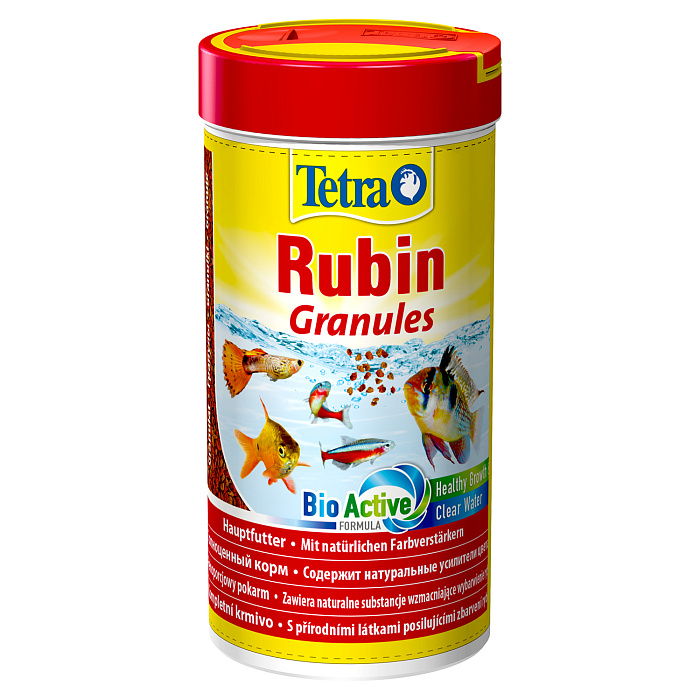 TetraRubin Granules корм в гранулах для улучшения окраса всех видов рыб 250 мл