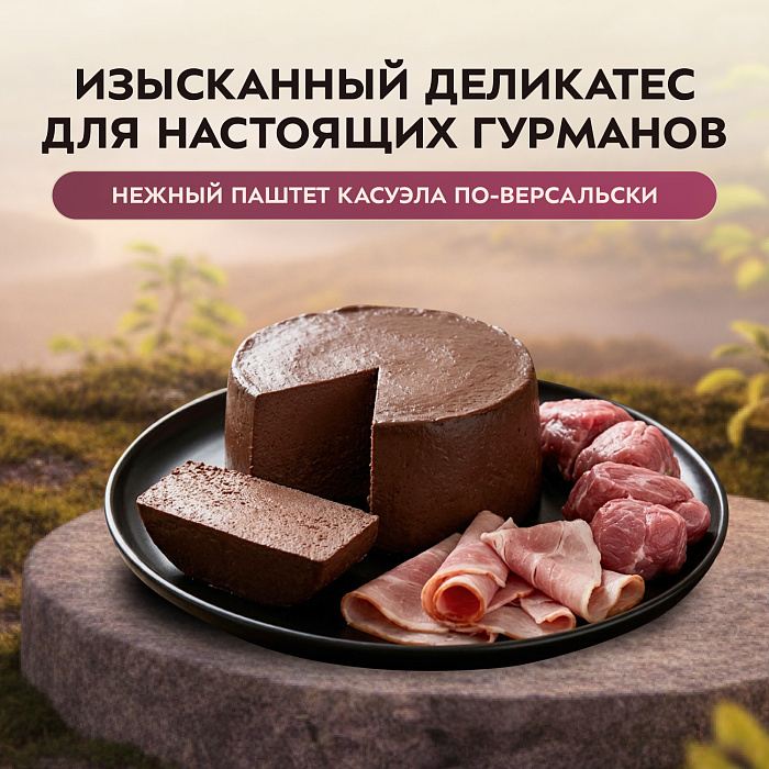 Влажный корм Мнямс Деликатес Паштет из телятины с ветчиной для собак всех пород "Террин по-версальски" 200 г