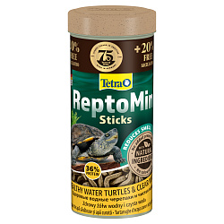 Tetra ReptoMin корм в виде палочек для водных черепах 250+ 50 мл в подарок