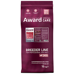 Сухой корм AWARD PFB SPECIAL CARE Toy Breed Support для взрослых собак мелких и миниатюрных пород со свежим мясом ягненка 15кг