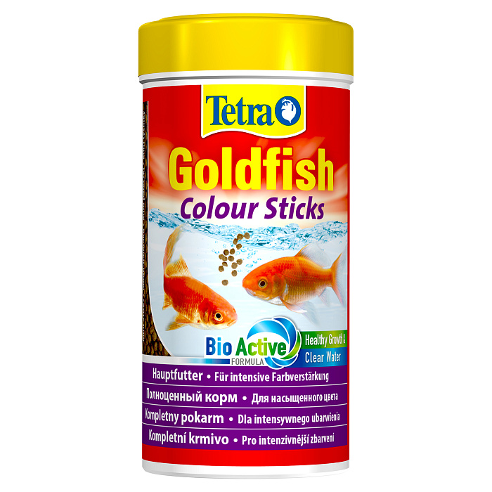 TetraGoldfish Colour Sticks корм в палочках для улучшения окраса золотых рыбок 250 мл