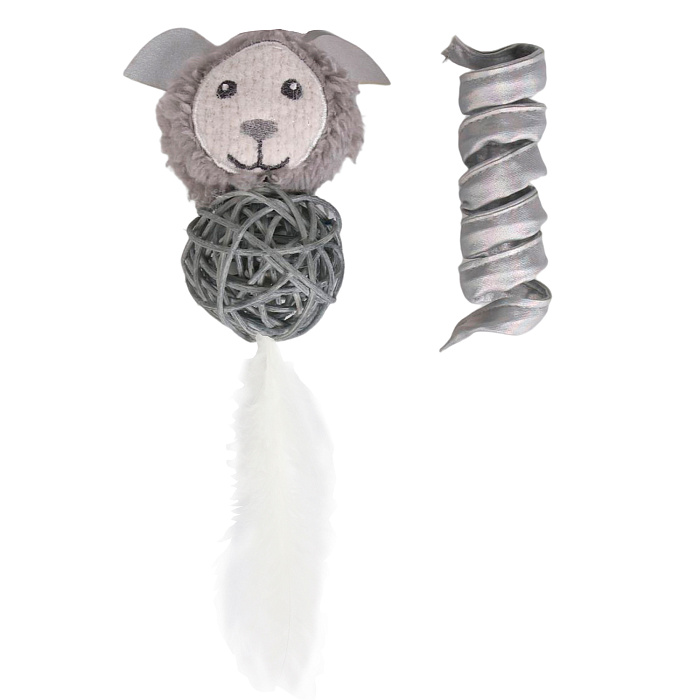 Игрушка Petpark для кошек Космический пёс и пружинка с кошачьей мятой (2 шт в комплекте) СКИДКА 50%
