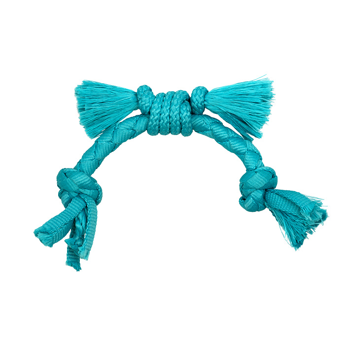 Playology сенсорный канат PUPPY SENSORY ROPE для щенков мелких и средних пород 8-16 недель с ароматом арахиса, цвет голубой СКИДКА 50%