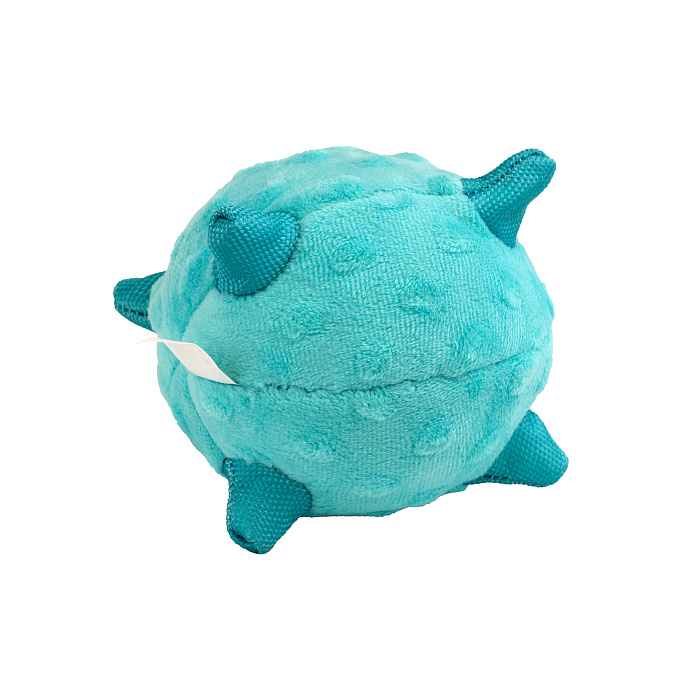 Сенсорный плюшевый мяч Playology PUPPY SENSORY BALL 11 см для щенков мелких и средних пород 8-16 недель с ароматом арахиса, цвет голубой СКИДКА 50%