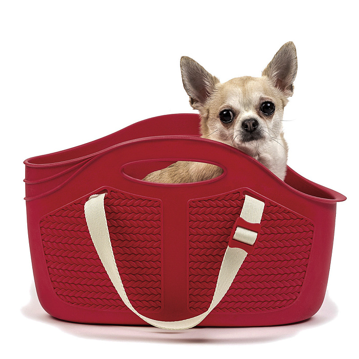 BAMA PET сумка-переноска для собак мини-пород и кошек MIA 40x15x24hсм, красная СКИДКА 50%