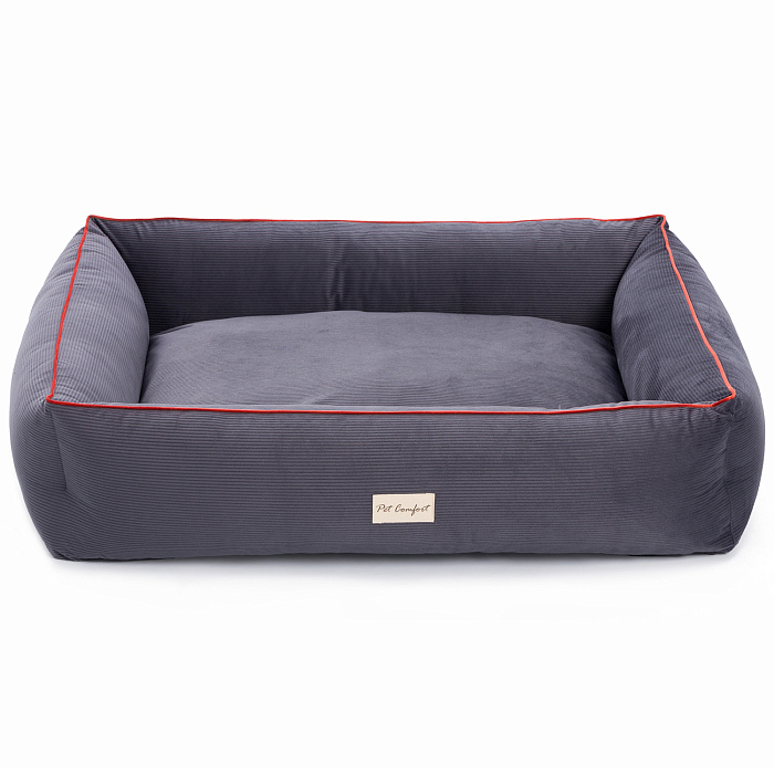 Лежанка Pet Comfort для собак крупных пород, Golf Vita 01, размер L 85х105 см, серый СКИДКА 50%