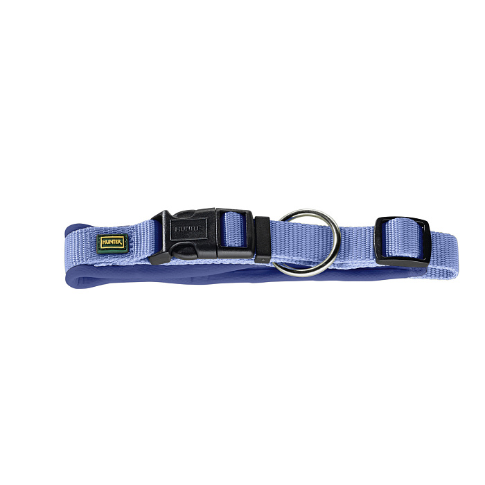 Hunter ошейник для собак Neoprene VP 55-60 см/L-XL, нейлон/неопрен, голубой СКИДКА 50%