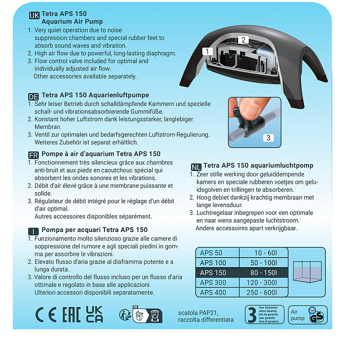 Tetra AРS 150 компрессор для аквариумов 80-150 л СКИДКА 50%