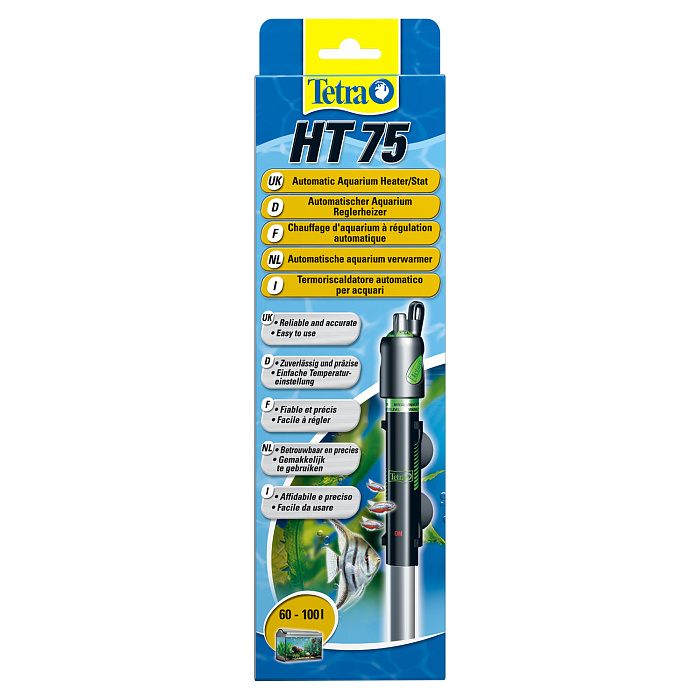 Tetra HT 75 терморегулятор 75Bт для аквариумов 60-100 л СКИДКА 50%
