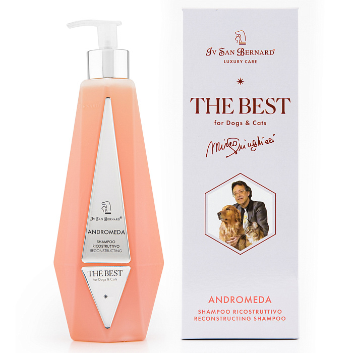 ISB The Best line Andromeda Шампунь для выпадающей шерсти и чувствительной кожи с экстрактом шиповника 550 мл СКИДКА 50%