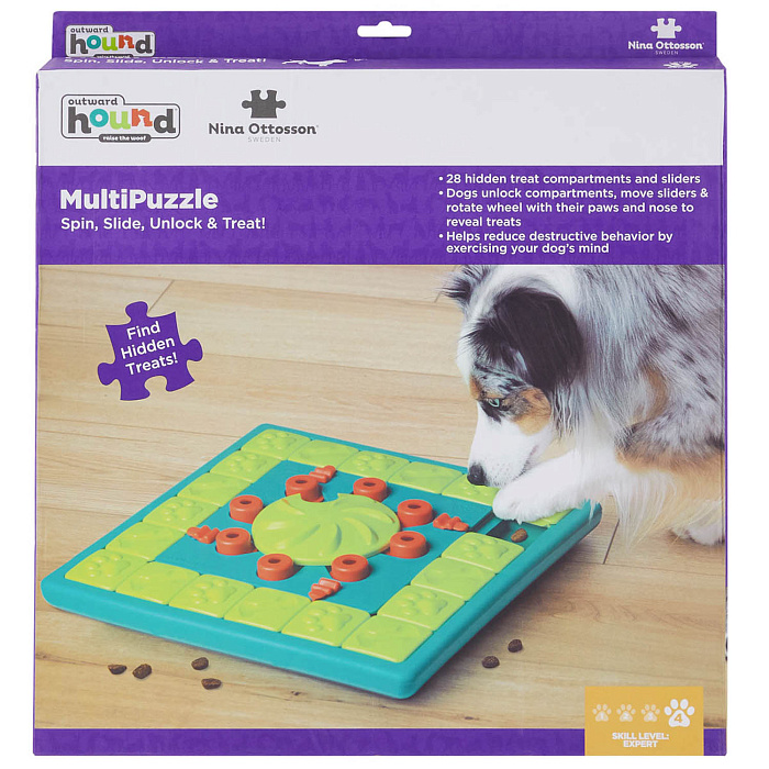 Nina Ottosson игра-головоломка для собак Multipuzzle, 4 (эксперт) уровень сложности СКИДКА 50%
