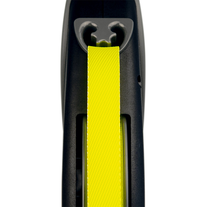 flexi рулетка Giant Neon XL (от 50 кг) лента 8 м, светоотражающая, желтый неон СКИДКА 30%