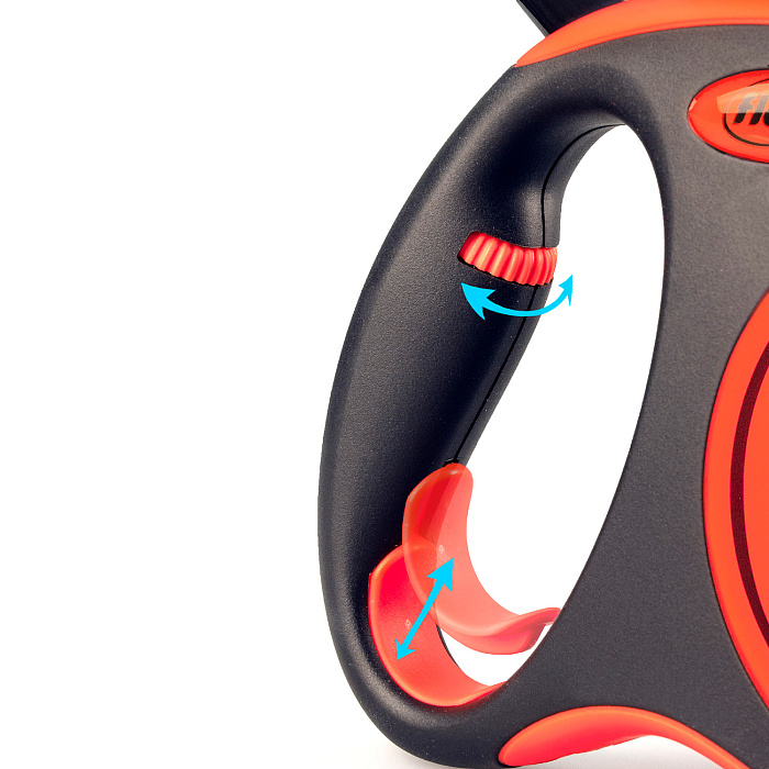 flexi рулетка Xtreme L (до 65 кг) 5 м лента оранжевая