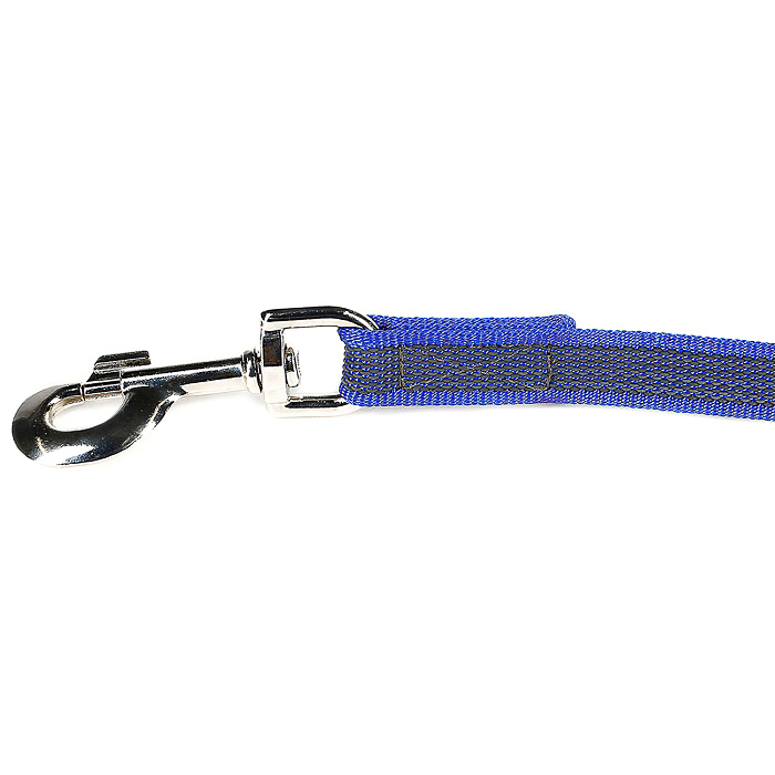 JULIUS-K9 поводок для собак Color & Gray Super-grip 2/500см, с ручкой, до 50 кг, сине-серый СКИДКА 50%