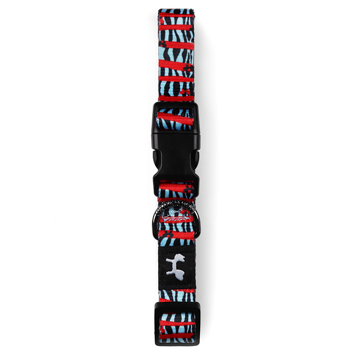 Ошейник United Pets для собак Complete me L 43-73/2,5 см, красная зебра СКИДКА 30%