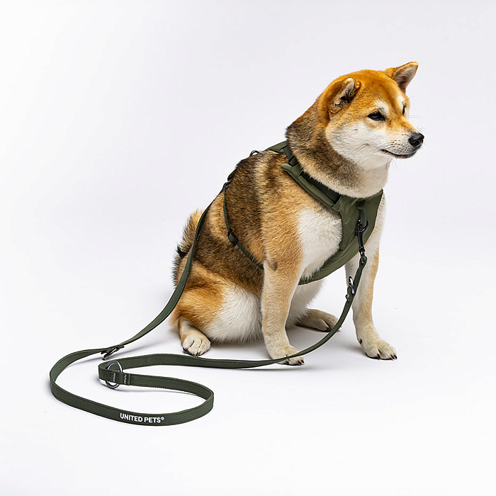 Шлейка United Pets для собак Citylife Y-образная L 25 x 69-98, хаки
