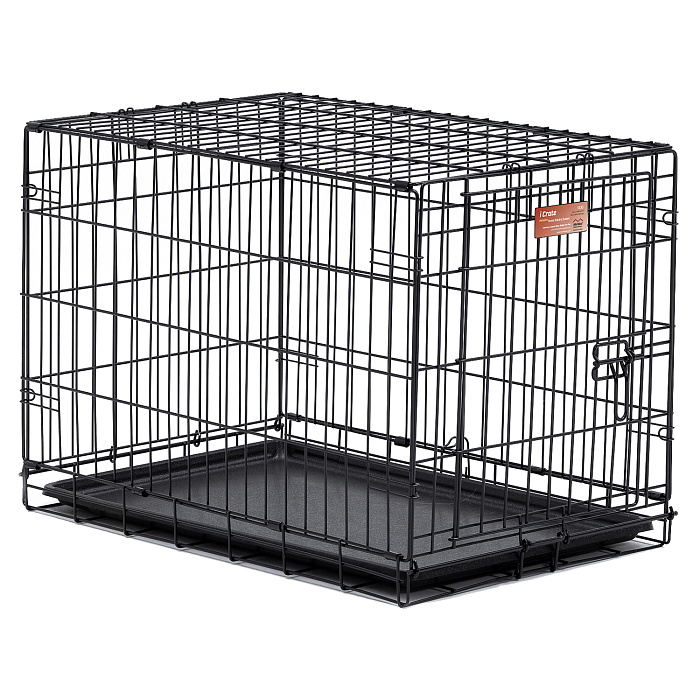 Клетка MidWest iCrate для собак 76х48х53h см, 1 дверь, черная СКИДКА 20%