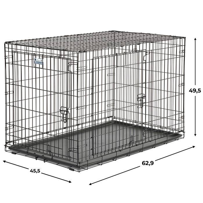 Клетка MidWest Contour для собак 123х78х82h см, 2 двери СКИДКА 20%
