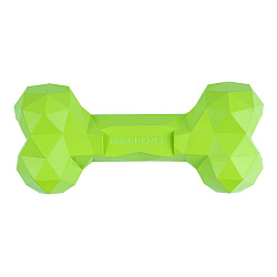 Игрушка Mr.Kranch для собак Кость дентальная Diamond 20 см зелёная с ароматом курицы