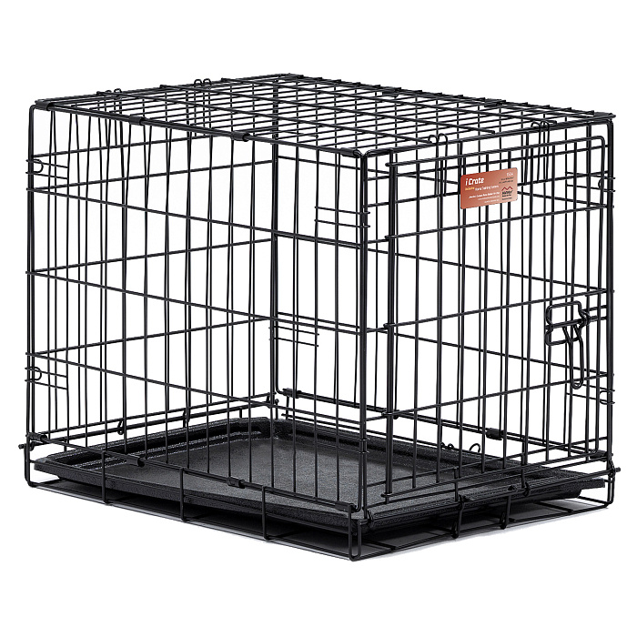Клетка MidWest iCrate для собак 61х46х48h см, 1 дверь, черная СКИДКА 20%