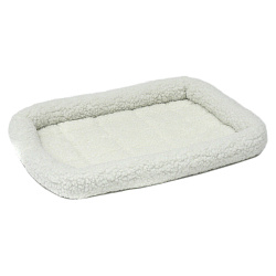 Лежанка MidWest Pet Bed для собак и кошек флисовая 55х33 см, белая СКИДКА 20%