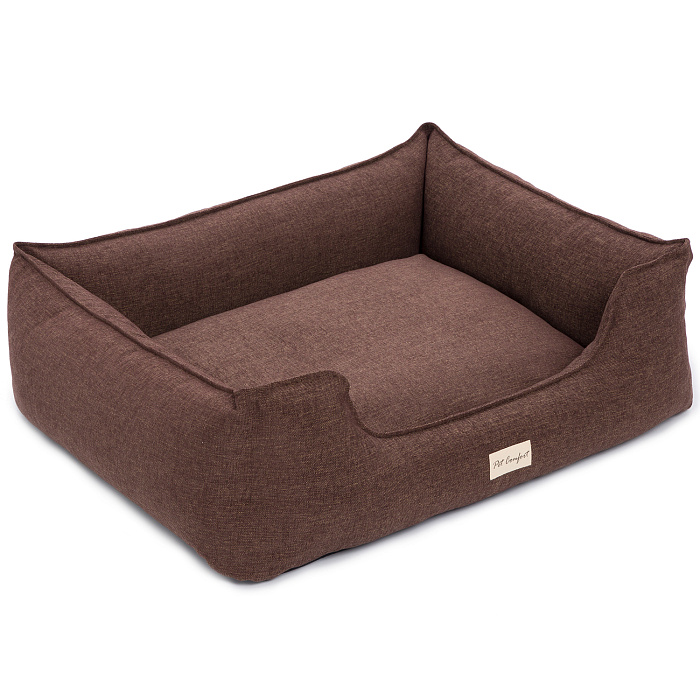 Лежанка Pet Comfort для собак крупных пород, Alpha Mirandus 19, размер L 85х105 см, коричневый СКИДКА 50%