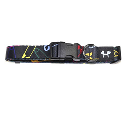 Ошейник United Pets для собак Complete me L 25 x 430/730mm, черный с разноцветными булавками СКИДКА 30%