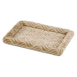 Лежанка MidWest Deluxe Wave Bed для собак и кошек меховая 56х44,5х6,5 см, цвет песочный СКИДКА 20%