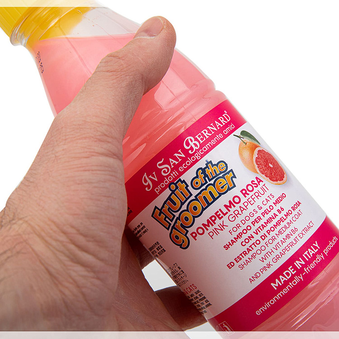 ISB Fruit of the Groomer Pink Grapefruit Шампунь для шерсти средней длины с витаминами 1 л