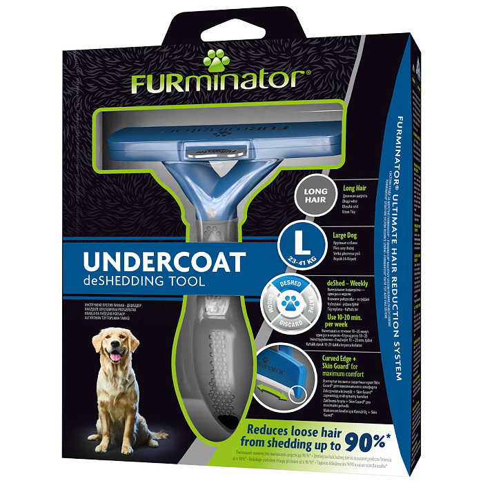 Фурминатор FURminator L для крупных собак с длинной шерстью