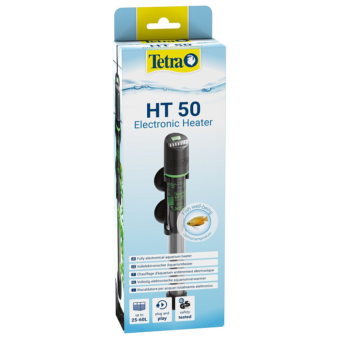 Нагреватель электронный Tetra HT 50 Вт для аквариумов 25-60л