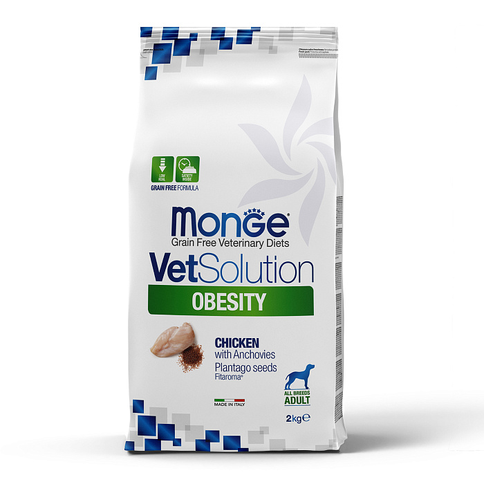 Диетический корм Monge VetSolution Dog Obesity Обесити диета для собак при избыточном весе 2 кг