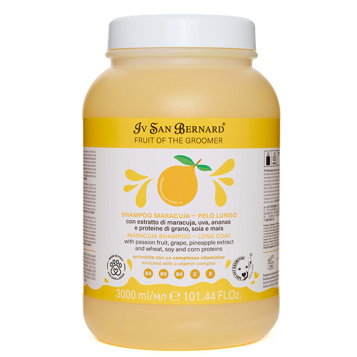 ISB Fruit of the Groomer Maracuja шампунь для длинной шерсти с протеинами 3000 мл