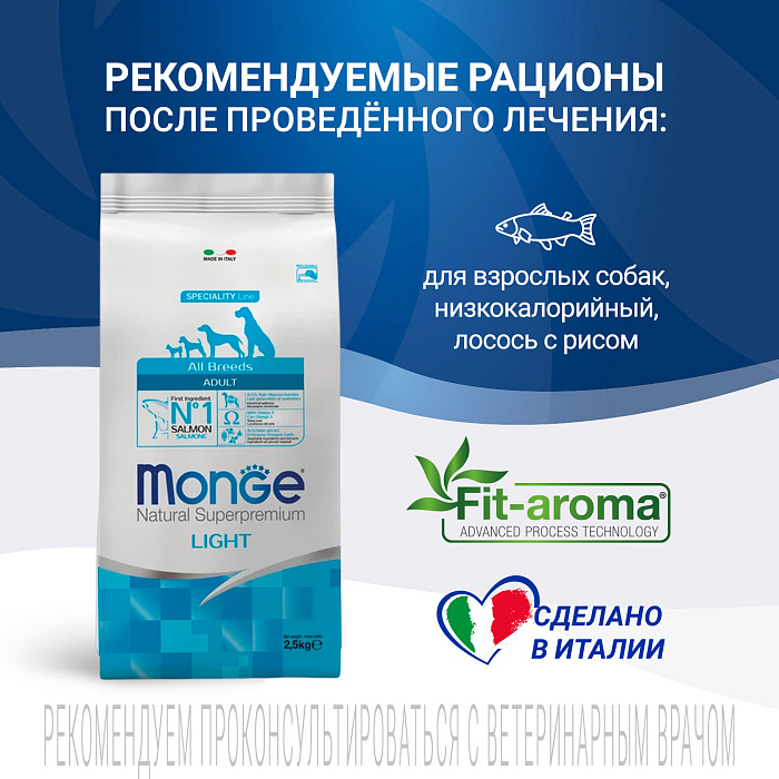 Диетический корм Monge VetSolution Dog Obesity Обесити диета для собак при избыточном весе 12 кг