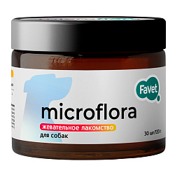 Favet Функциональное лакомство SuperFlora Soft Chews для пищеварительной системы для собак, 120г