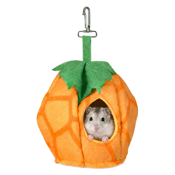 Домик из фетра Bambini Pets "Тыковка" для грызунов и хорьков 18*18*15 см