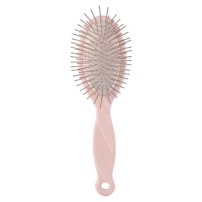 1 All Systems Pin brush массажная щетка овальная зубцы 35 мм (бел.)