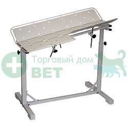 ТД ВЕТ Стол ветеринарный универсальный СВУ-26.01, 1260x760x900-1200h мм по Виноградову, столешница окрашенная, каркас серый