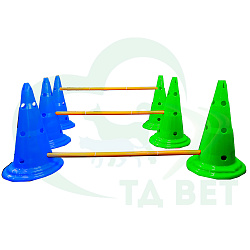 ТД ВЕТ Набор для кавалетти, 3 снаряда, 1310х300х510h