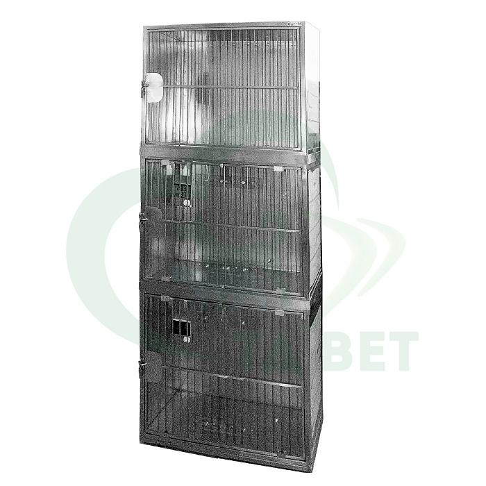 ТД ВЕТ Модуль из трех клеток из нерж. стали 800х500х1960h