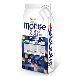 Сухой корм Monge Dog PFB Daily Line Medium 26/13,5 для взрослых собак средних пород 15 кг