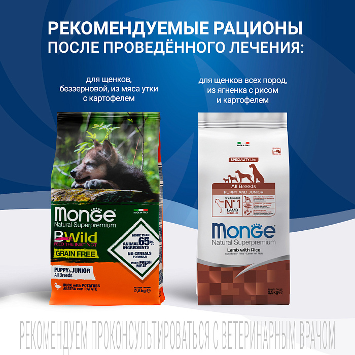 Диетический корм Monge VetSolution Dog Gastrointestinal Гастроинтестинал для щенков 1,5 кг
