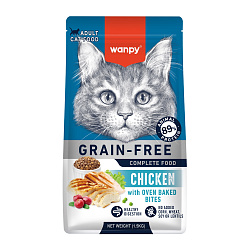 Сухой корм Wanpy Cat беззерновой с курицей для взрослых кошек 1,5 кг