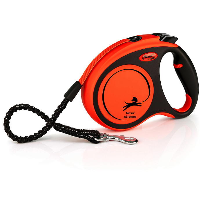 flexi рулетка Xtreme M (до 35 кг) 5 м лента оранжевая