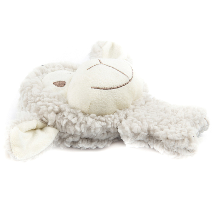 Игрушка AROMADOG Senior для собак Овечка BIG HEAD 18 см с пищалкой, серая