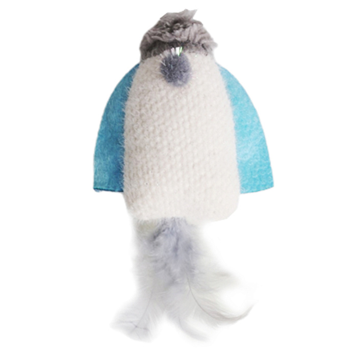 Игрушка Petpark для кошек Космический корабль с перьями и кошачьей мятой 20 см